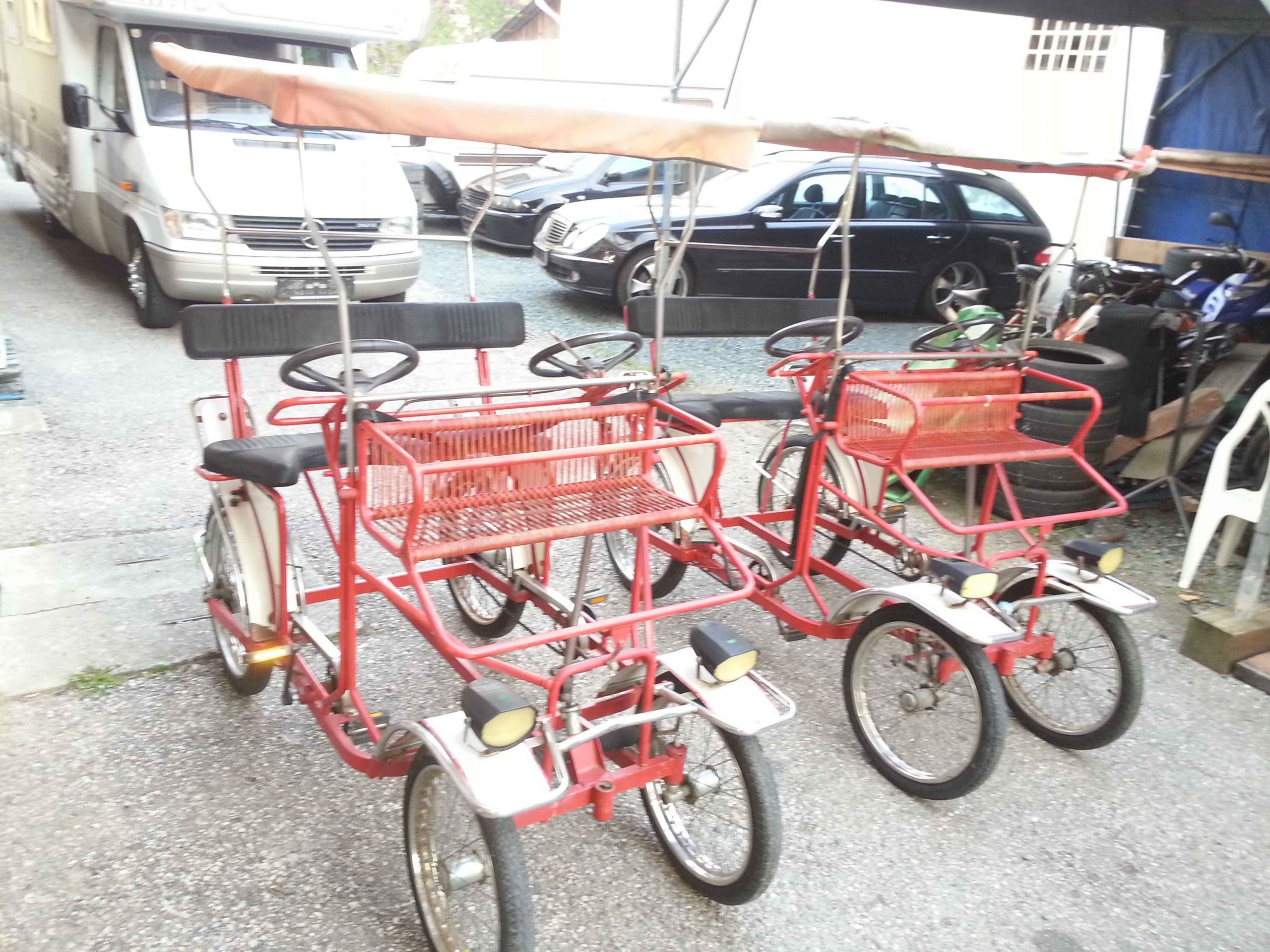 4er Fahrrad mit Dach sehr selten SUPER spass